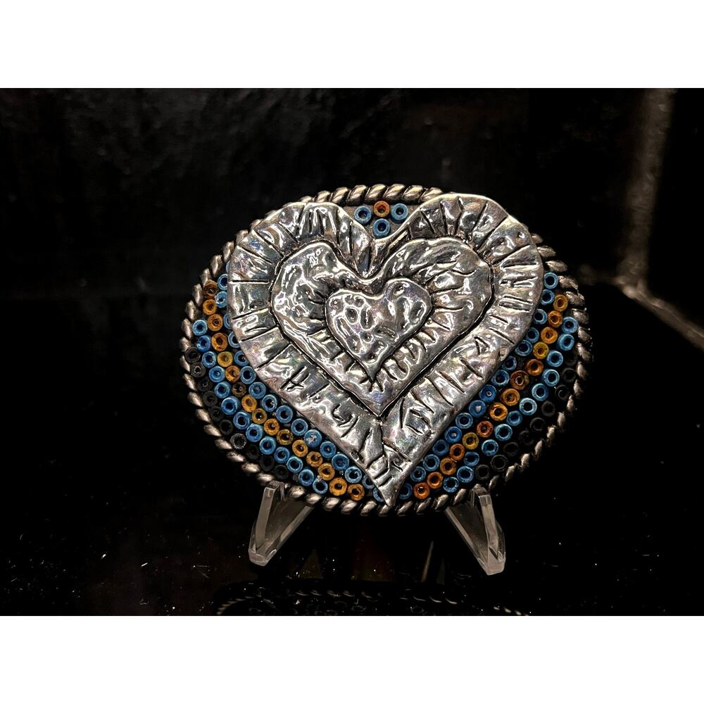 Charming Handmade D-Ring Belt Buckle - Upcycled Treasure